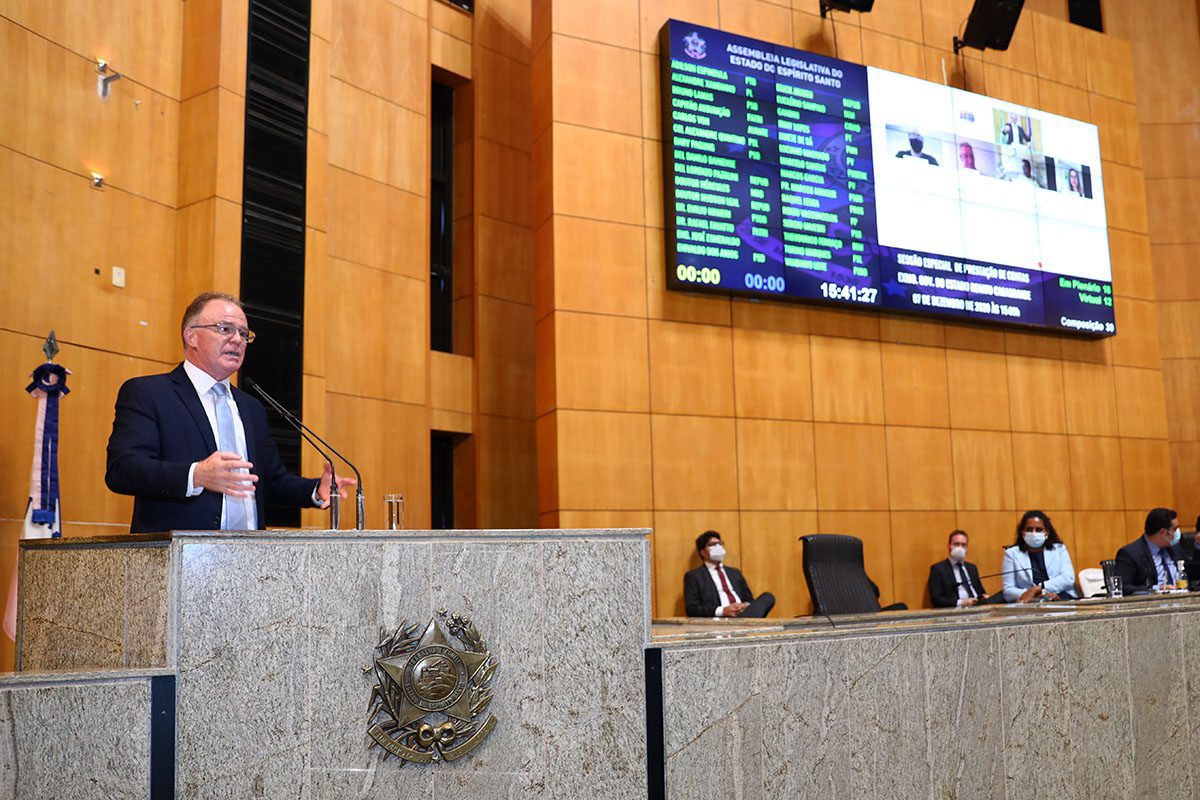 Governador do ES presta contas na Ales nesta terça (06)