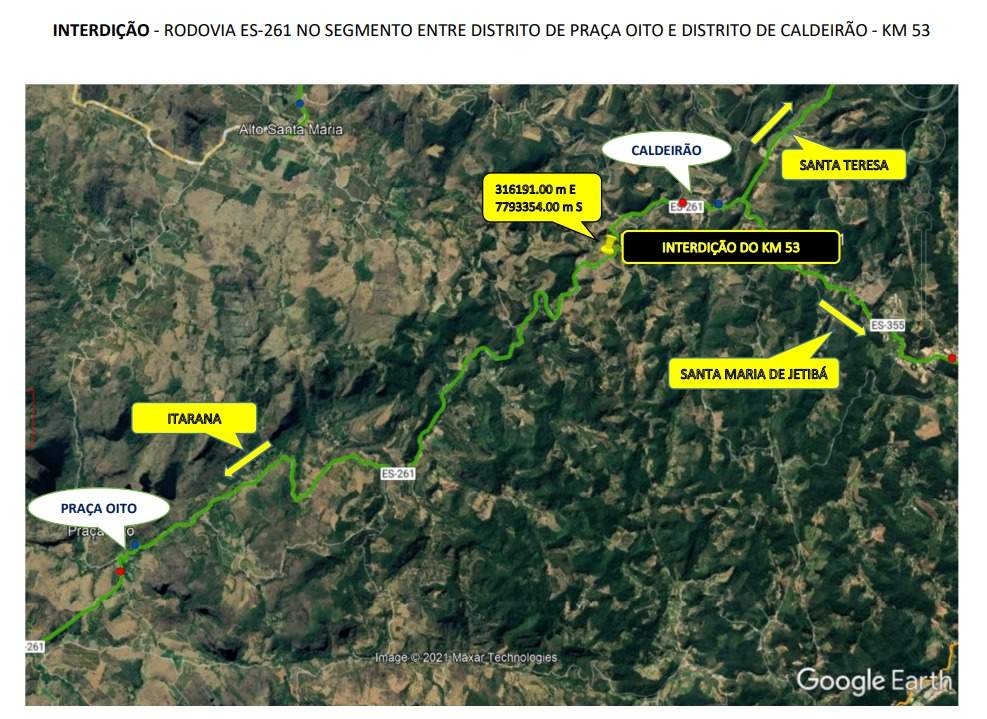 Rodovia do ES será totalmente interditada para obras emergenciais