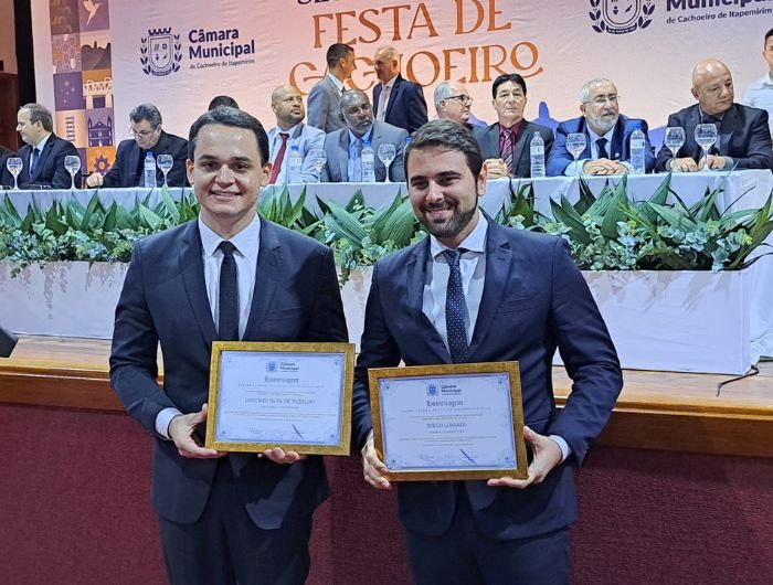 Pazolini é homenageado em cerimônia especial em Cachoeiro de Itapemirim