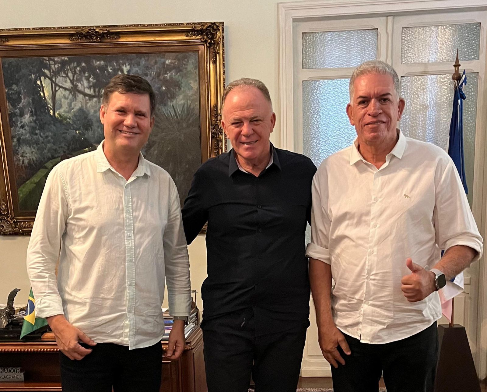Apoio de Casagrande e Ferraço fortalece pré-candidatura à reeleição de Lastênio