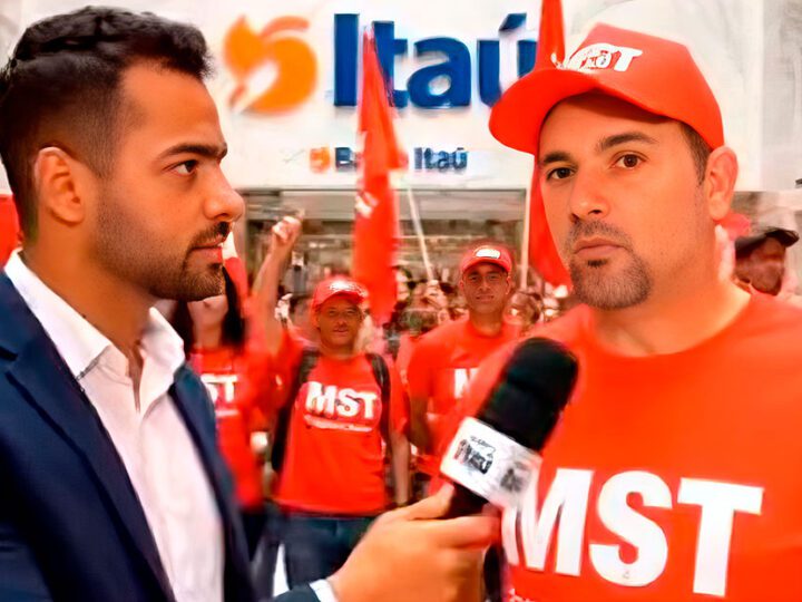 Integrante do MST foge após pergunta sobre taxar Lula: ‘Vai cobrar imposto do milionário também?’