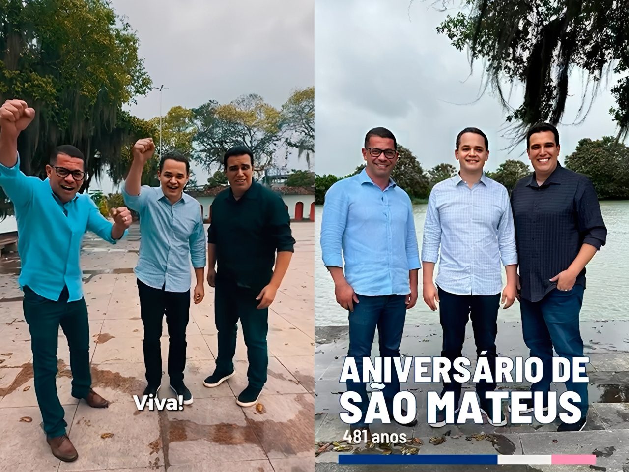 Lorenzo Pazolini participa das comemorações pelos 481 anos de São Mateus ao lado de Erick Musso e Anderson Goggi