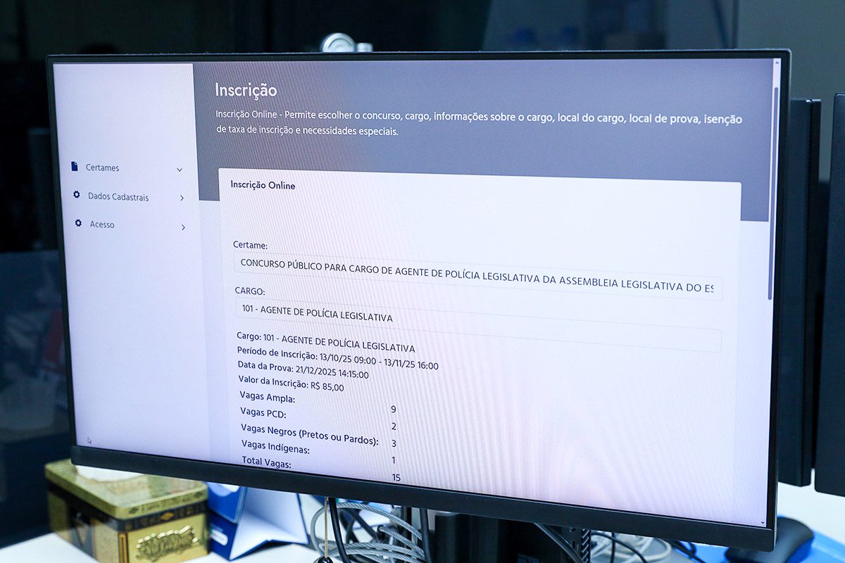 Inscrições para o concurso da Ales são prorrogadas até sexta-feira (21)