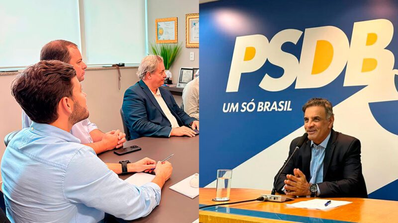 Aécio chancela pré-candidatura de Arnaldinho pelo PSDB ao Governo do Estado