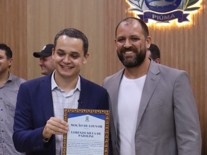 Ex-prefeito de Vitória, Lorenzo Pazolini homenageado em Piúma