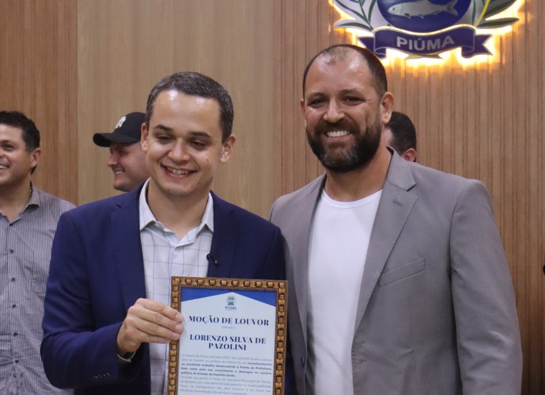 Ex-prefeito de Vitória, Lorenzo Pazolini homenageado em Piúma