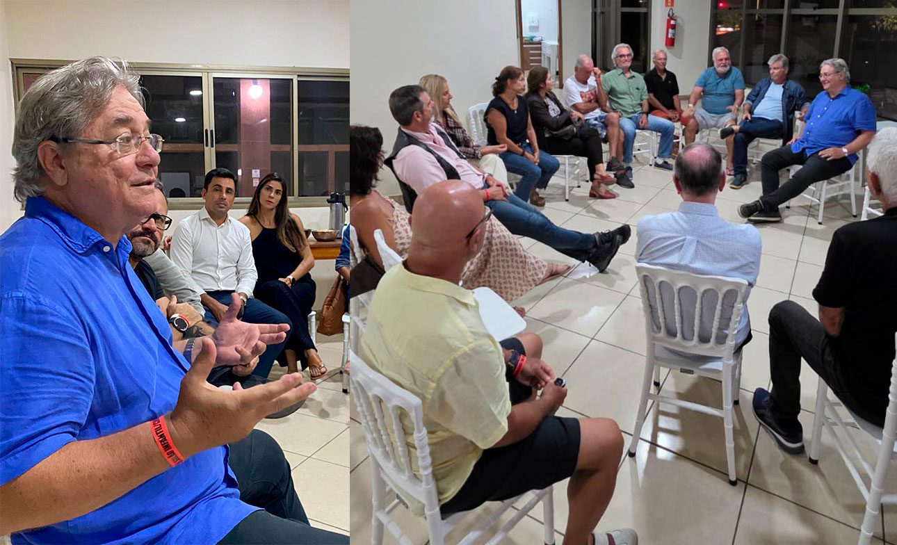 Em reunião com apoiadores, Luiz Paulo defende foco em questões locais no debate eleitoral
