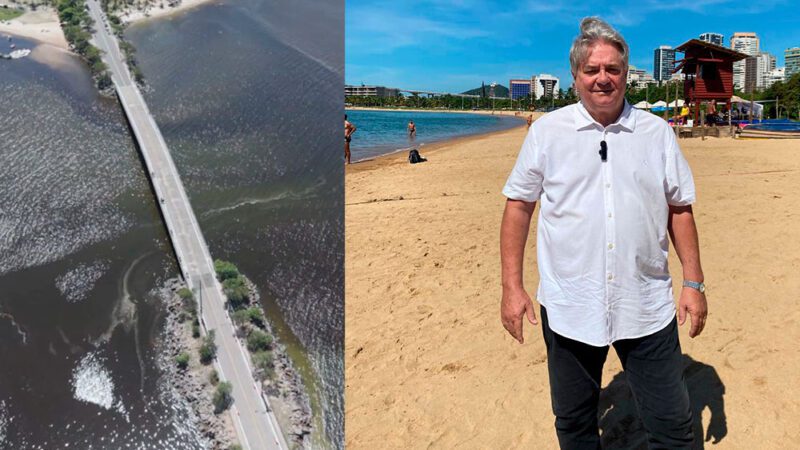 Luiz Paulo entra na polêmica sobre mancha na praia e defende novo modelo de saneamento