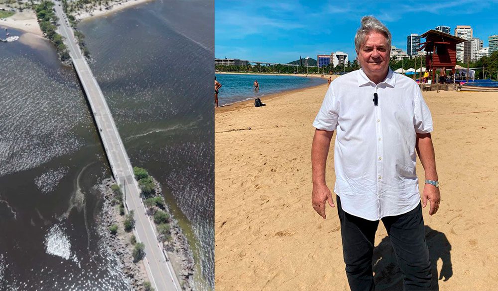 Luiz Paulo entra na polêmica sobre mancha na praia e defende novo modelo de saneamento