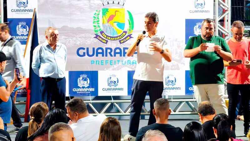 Governador Ricardo Ferraço cumpre agenda em Guarapari ao lado do prefeito Rodrigo Borges e Sérgio Borges