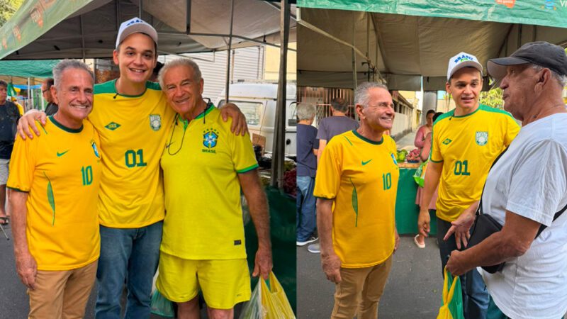 Manato e Pazolini visitam feira no Bairro República e são recebidos com carinho pela população