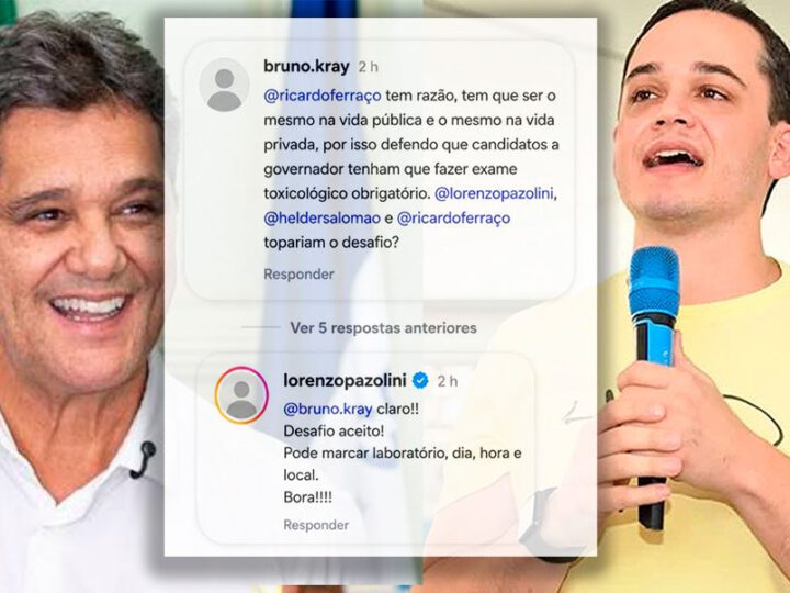 Internauta Desafia Candidatos ao Governo do ES a ‘Exame Toxicológico’ Após Declaração de Ricardo Ferraço