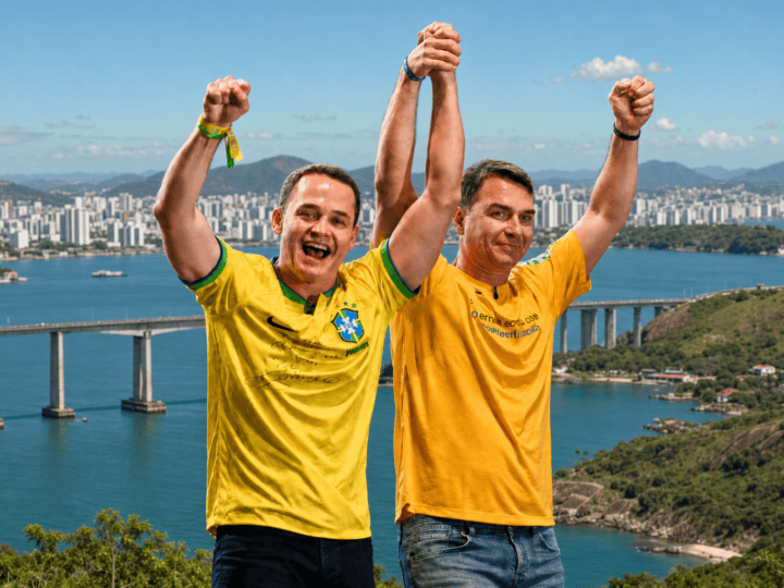 Flávio Bolsonaro declara apoio a Pazolini para o governo do ES