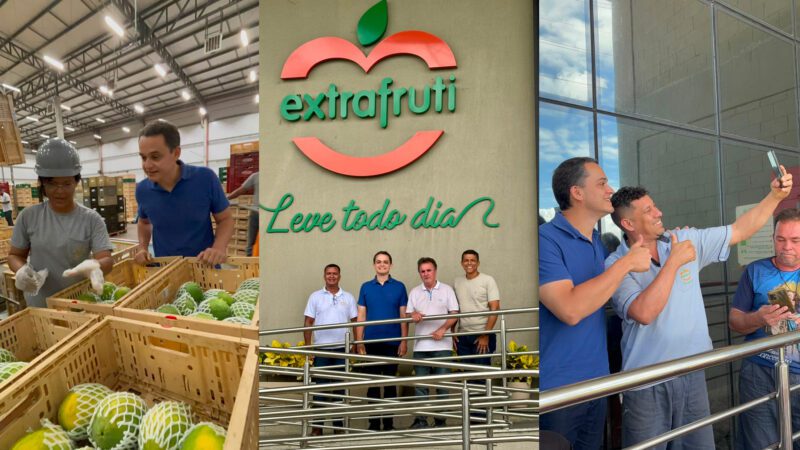 Pazolini visita a Extrafruti, em Viana, e reforça diálogo com trabalhadores e o agronegócio capixaba