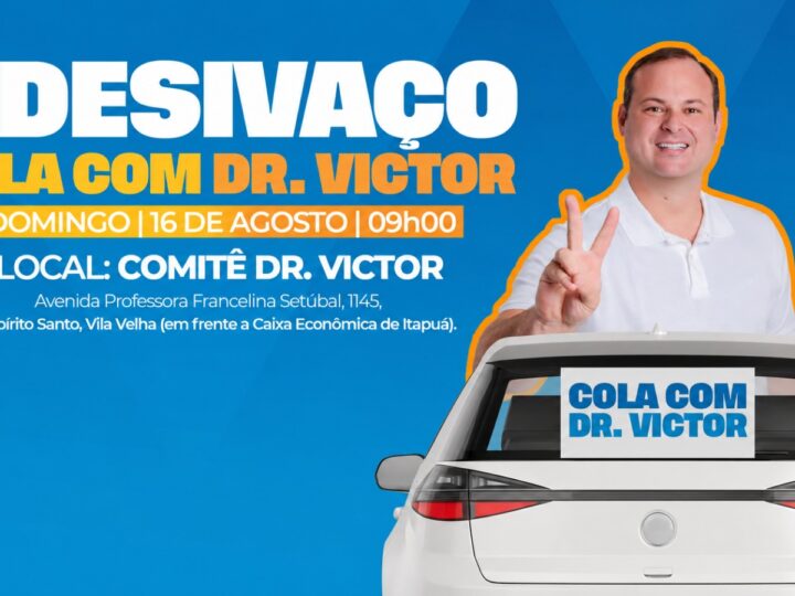 Dr. Victor convida apoiadores para adesivaço neste domingo em Vila Velha