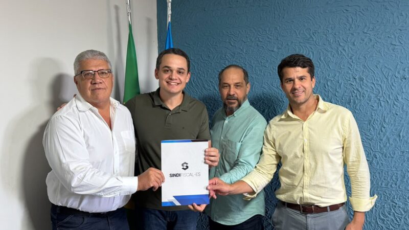 Pazolini se reúne com representantes do Sindifiscal-ES e recebe sugestões para fortalecer a Administração Tributária estadual
