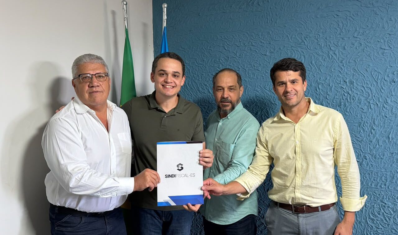 Pazolini se reúne com representantes do Sindifiscal-ES e recebe sugestões para fortalecer a Administração Tributária estadual