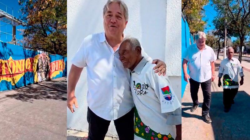 Luiz Paulo reencontra, aos 98 anos, uma das figuras históricas do Jaburu e revive memórias do Projeto Terra