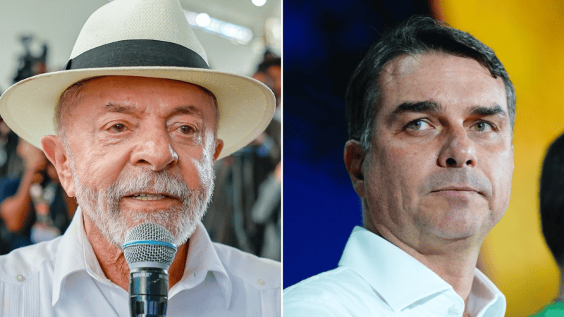 Lula tem 44% e Flávio Bolsonaro, 39%, diz Quaest