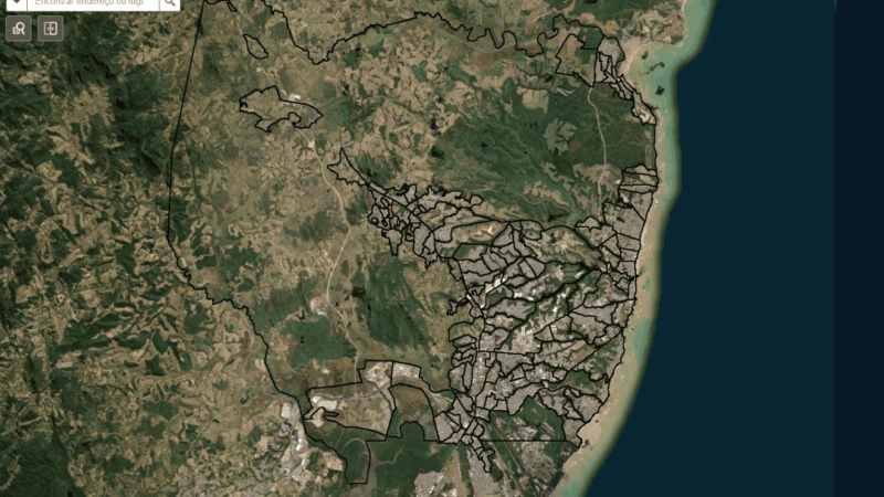 Novo mapa da Serra permite consultar áreas de risco e medir terrenos