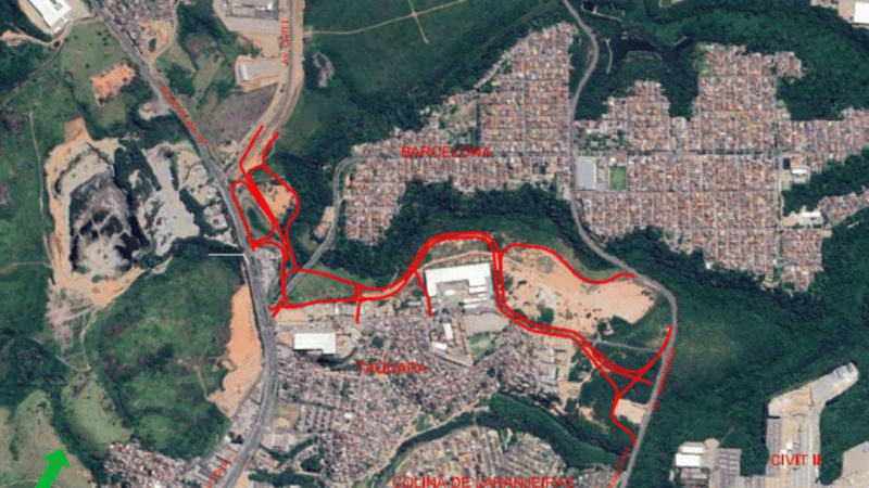 Serra licita nova via para tirar caminhões pesados de Laranjeiras