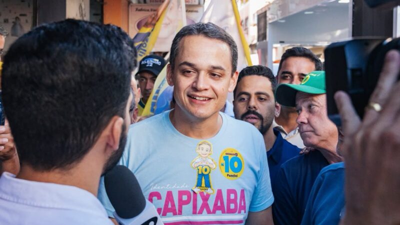 Pazolini tem a menor rejeição na disputa pelo Governo do Espírito Santo