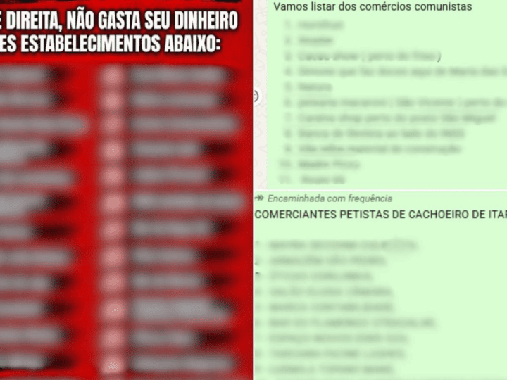 Listas de boicote a comerciantes geram medo no Espírito Santo