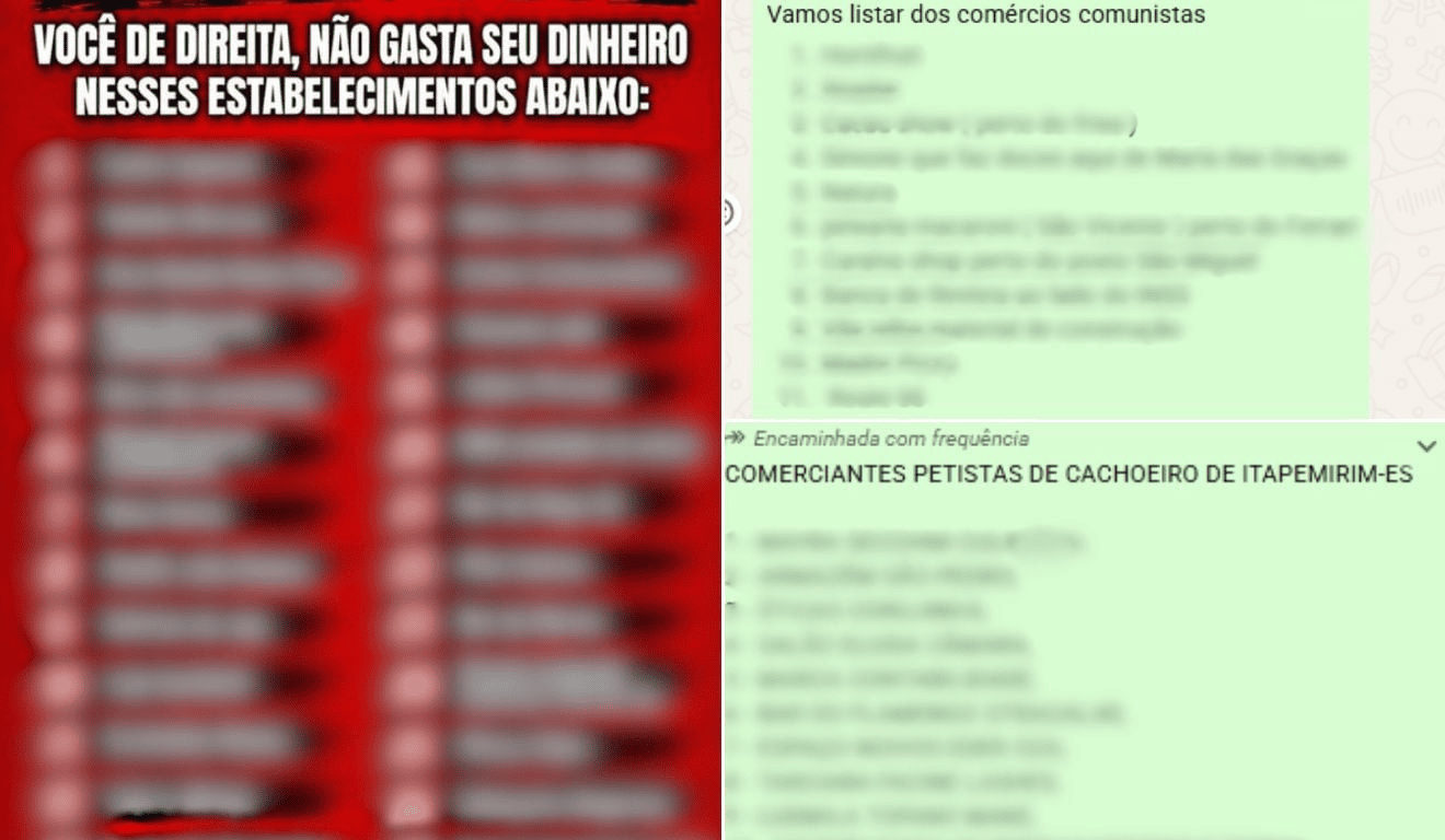 Listas de boicote a comerciantes geram medo no Espírito Santo