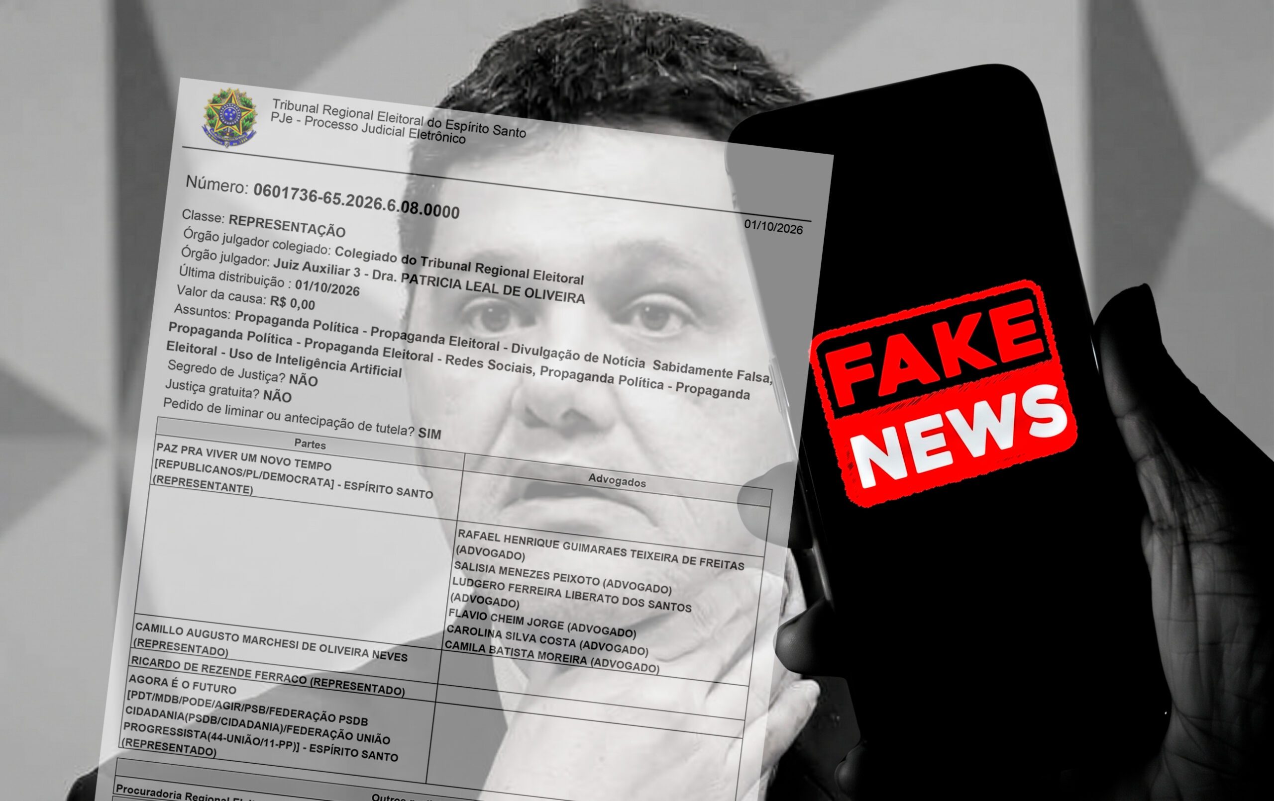 Justiça Eleitoral manda retirar do ar vídeo de Ricardo Ferraço atacando Pazolini com base em Fake News