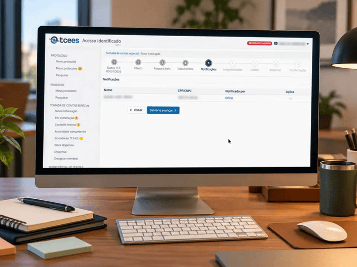 TCE-ES inicia sistema digital para contas especiais