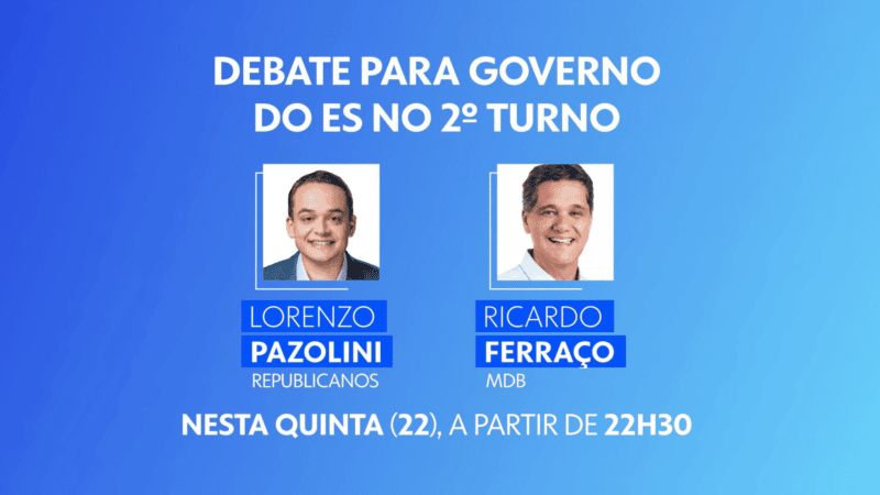 TV Gazeta promove debate entre Pazolini e Ferraço nesta quinta