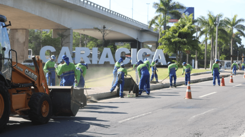 Ruas e valões da cidade já estão sendo limpos