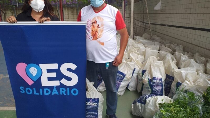 ES Solidário entrega mais de mil cestas verdes na Grande Vitória e Nova Venécia