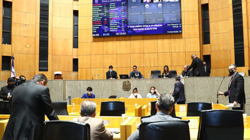 Assembleia Legislativa: plenário mantém quatro vetos governamentais