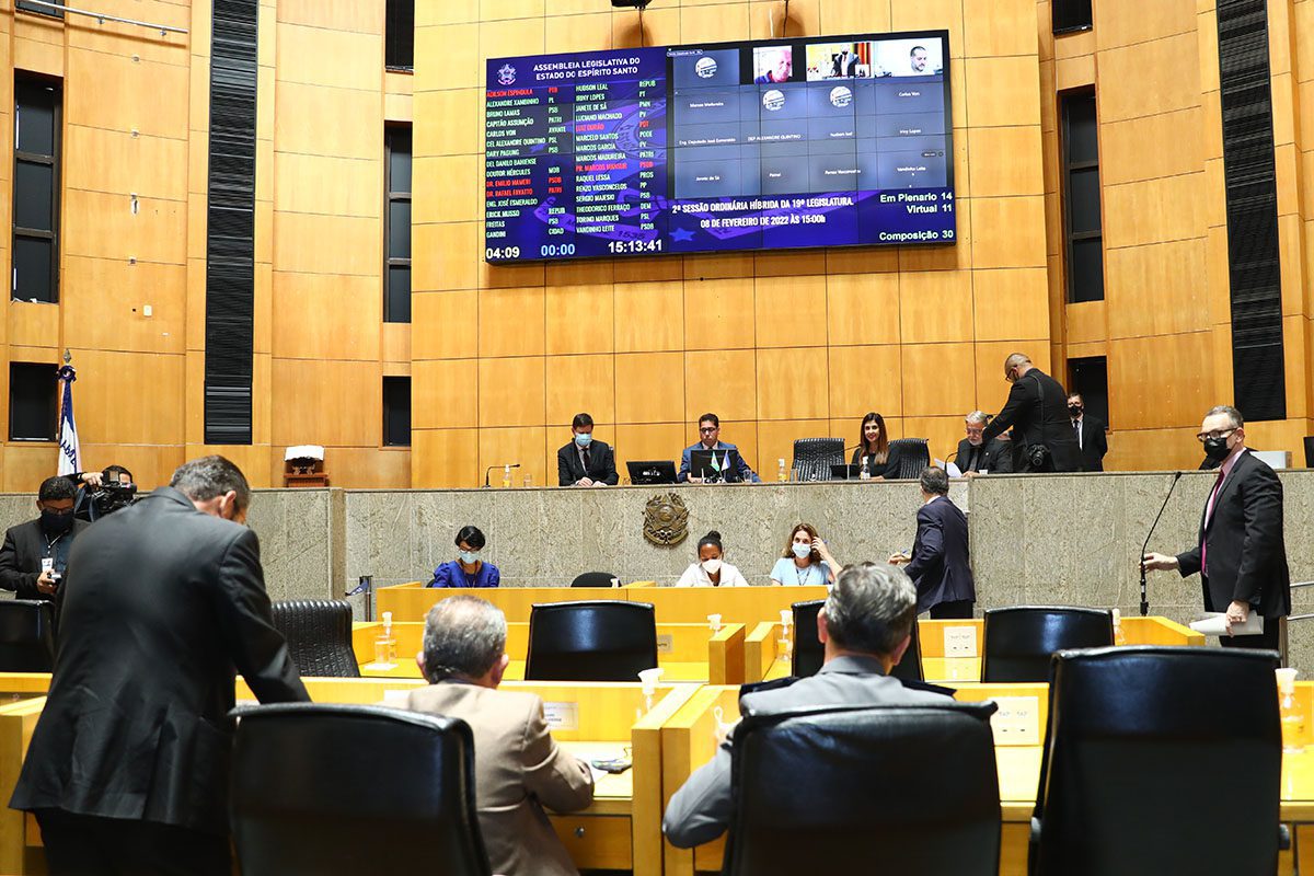 Assembleia Legislativa: plenário mantém quatro vetos governamentais