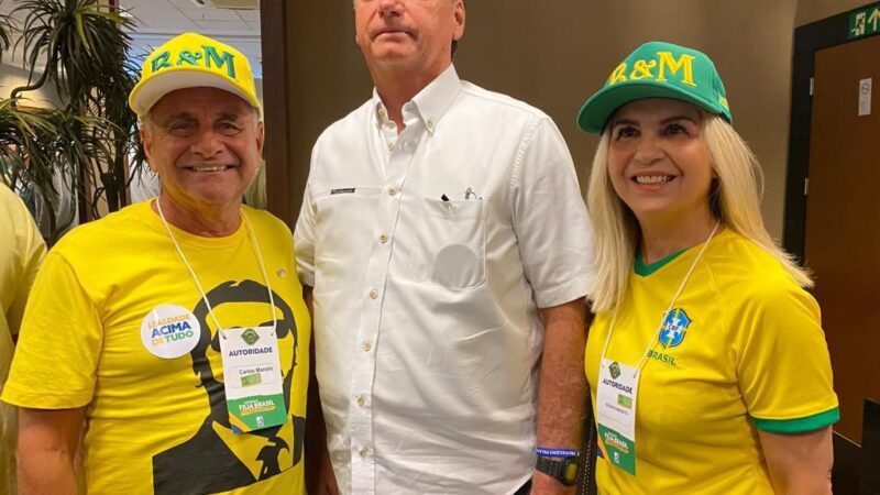 Manato e Soraya participaram do lançamento da pré-candidatura à reeleição do presidente Jair Bolsonaro