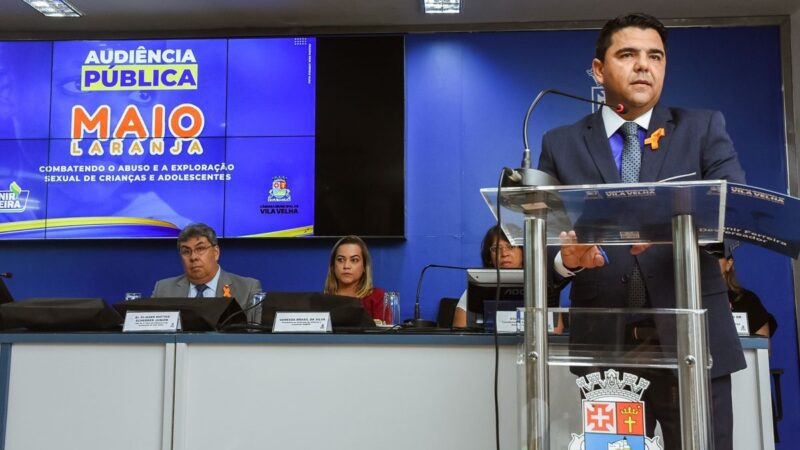 Maio Laranja: Devanir Ferreira expõe dados alarmantes durante audiência pública na CMVV