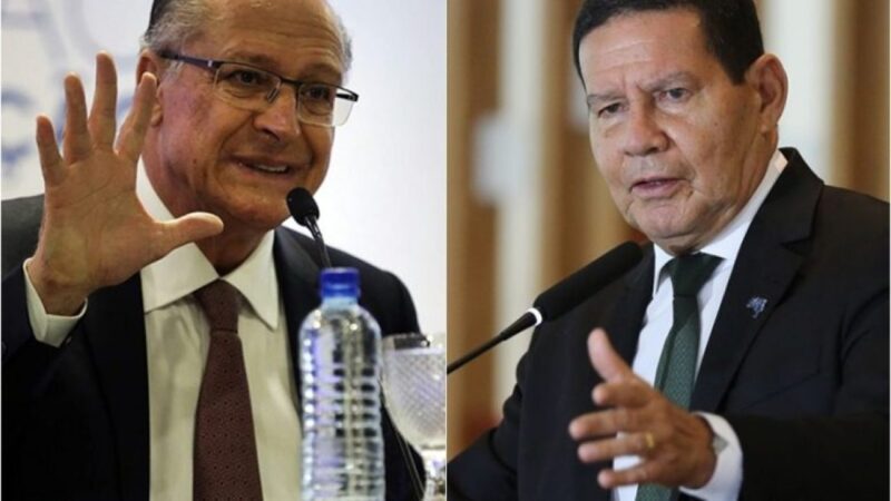 No Palácio do Planalt Alckmin e Mourão têm primeira reunião presencial