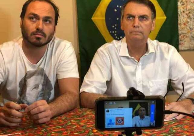 Carlos diz que Bolsonaro está em recuperação de erisipela e que tudo está bem