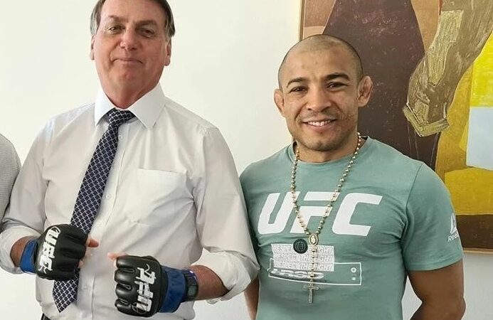 José Aldo recebe Bolsonaro no EUA