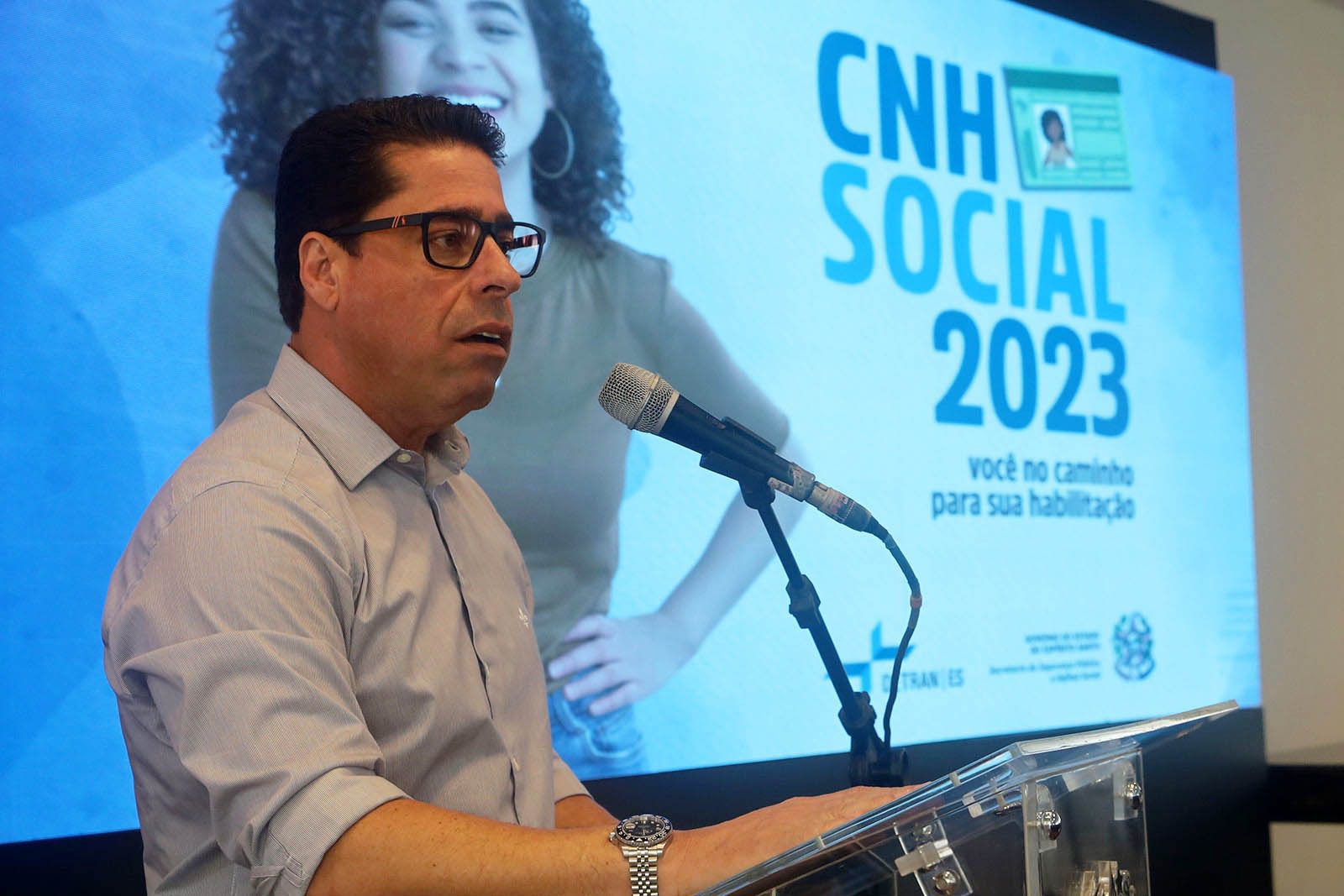 Presidente da Ales Marcelo Santos prestigiou evento da nova etapa do CNH Social