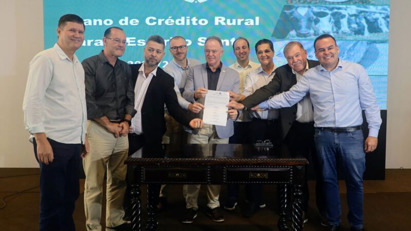 Renato Casagrande lançou Plano de Crédito Rural com valor recorde para a safra 2023/2024